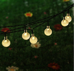 30 Led Crystal Ball Patio String Light for Outdoor Garden