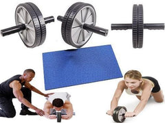 ABS ABDOMINAL EXERCISE WHEEL GYM FITNESS MACHINE BODY STRENGTH TRAINING ROLLER