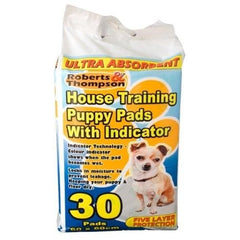30 Puppy House Training Potty Pads with Indicator