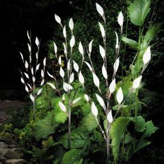 3 x Stylish Ornamental Branch Tree Leaf Solar Powered Outdoor Garden Led Lights
