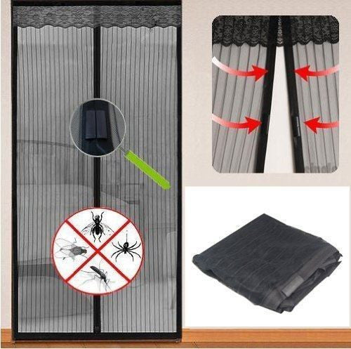 Magnetic Fastening Magic Curtain Hands Free Fly Bug Insect Screen Door Mesh