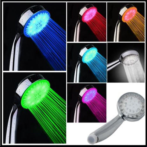 LED 7 Colour Changing Shower Head