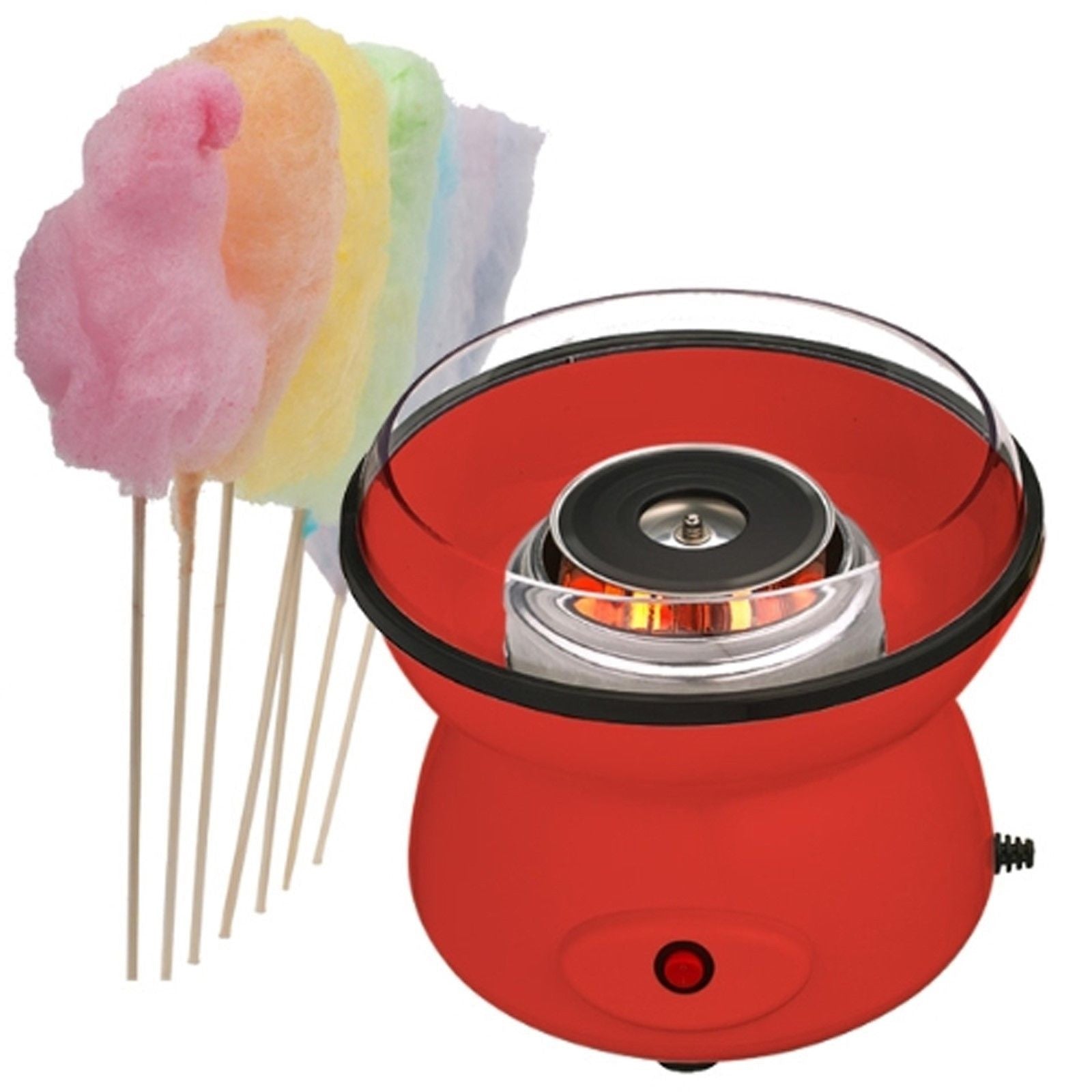 ELECTRIC CANDYFLOSS MAKING MACHINE HOME COTTON SUGAR CANDY FLOSS MAKER - RED