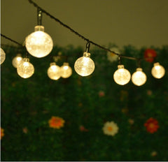 30 Led Crystal Ball Patio String Light for Outdoor Garden