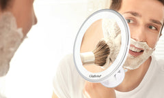 Globrite 7x Magnifying LED Make-Up Mirror Daylight Suction