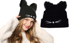Beanie Hat with Cat Ears