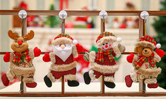 4 Piece Christmas Doll Ornament