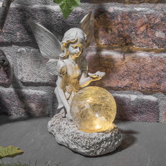 GloBrite Solar Fairy Ornament Statue