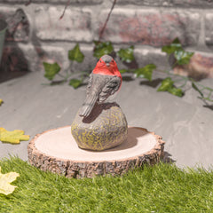 GloBrite Robin Redbreast Perched On Stone Ornament