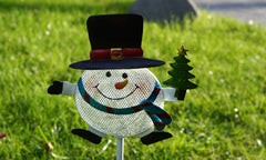 LED Christmas Santa Or Snowman Solar Stake Light