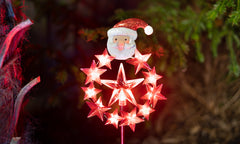 LED Christmas Santa Or Snowman Solar Stake Light