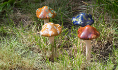 4pc Mushroom Ornament Set