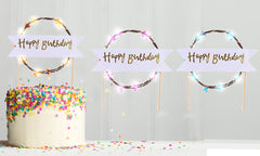 LED Happy Birthday Cake Topper