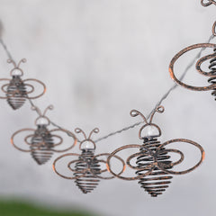 Solar Metal Honey Bee Fairy String Lights