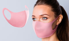 3 Or 6 Pink Reusable Face Masks