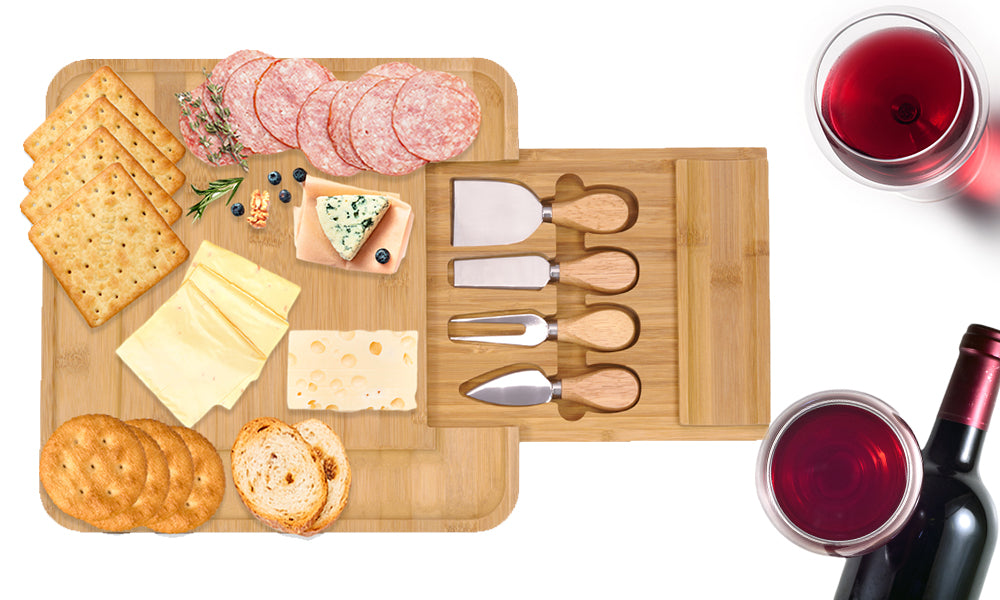 Cheese Board With Knife Draw