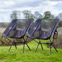 Set Of 2 Folding Camping Chairs