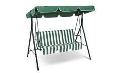 3-Seater Outdoor Swing Chair with Canopy