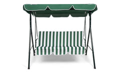 3-Seater Outdoor Swing Chair with Canopy