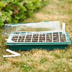 Large Heavy Duty Plastic 4-Pack Seed Trays