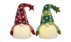 2pk LED Light Up Christmas Gnomes