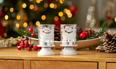 Set Of 2 Reindeer Candle Holders