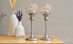 2pc Crystal Candle Holders