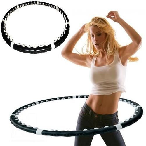HULA HOOP PROFESSIONAL WEIGHTED MAGNETIC FITNESS EXERCISE MASSAGER WORKOUT ABS