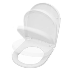 D Shape Toilet Seat for Easy Installation & Cleaning