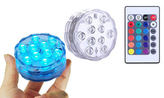 GLOBRITE Multi Color Submersible LED Light with Remote