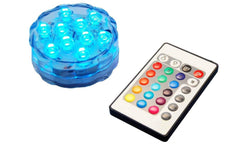 GLOBRITE Multi Color Submersible LED Light with Remote