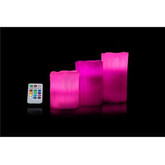 Remote Control Colour Changing Led Flameless Mood Wax Candles With Timer