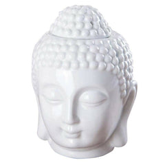Ceramic Buddha Head Oil Birner & Tea Light Holder